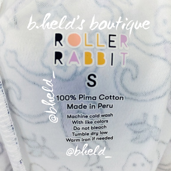 Roller Rabbit Monkey Polo Pajamas in Lavender Monkey Purple Blue Size S New NWT - Picture 12 of 17